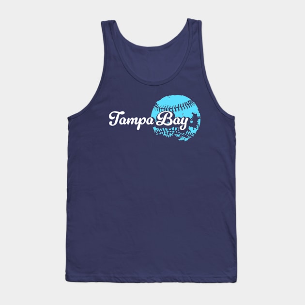 Tampa Bay Baseball Tank Top by Throwzack